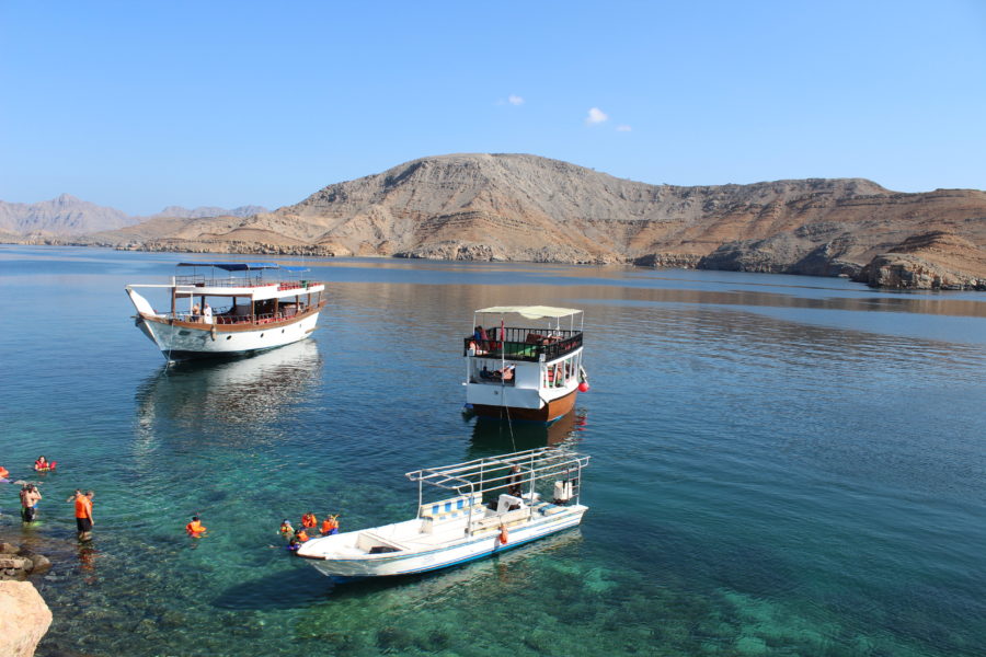 Schwimmen in Khasab